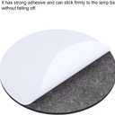 PATIKIL 11" Diameter Adhesive Non-Slip Backed Felt, 2 Pcs 5mm Thickness Round Lamp Base Anti-Slip Mat Anti-Scratch Pad for Lamp Bases, Black