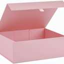 Pink Gift Box Large 13.5x11.8x4.7 Inches, Pink Gift Boxes for Presents with Magnetic Closure Lid, Luxury Gift Box Rectangle Collapsible Boxes for Gift Packaging