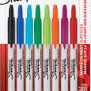 Sharpie Retractable Fine Point Permanent Markers, 8 Colored Markers (32730PP) (8 Count (Pack of 1))