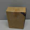 Vine Creations Amber Glass Soap Dispenser, 2 Pack Kitchen Soap Dispenser Set with Stainless Steel Pump, 16 oz Dish Soap and Hand Soap Dispensers for Bathroom with Waterproof Labels and Protective Pads (Amber Bottle / Brushed Brass Pump)