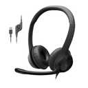 Logitech H390 Wired Headphones with Mic, USB Headset with Microphone for PC, Noise Cancelling Microphone for Video Meetings, Music, Gaming - Black