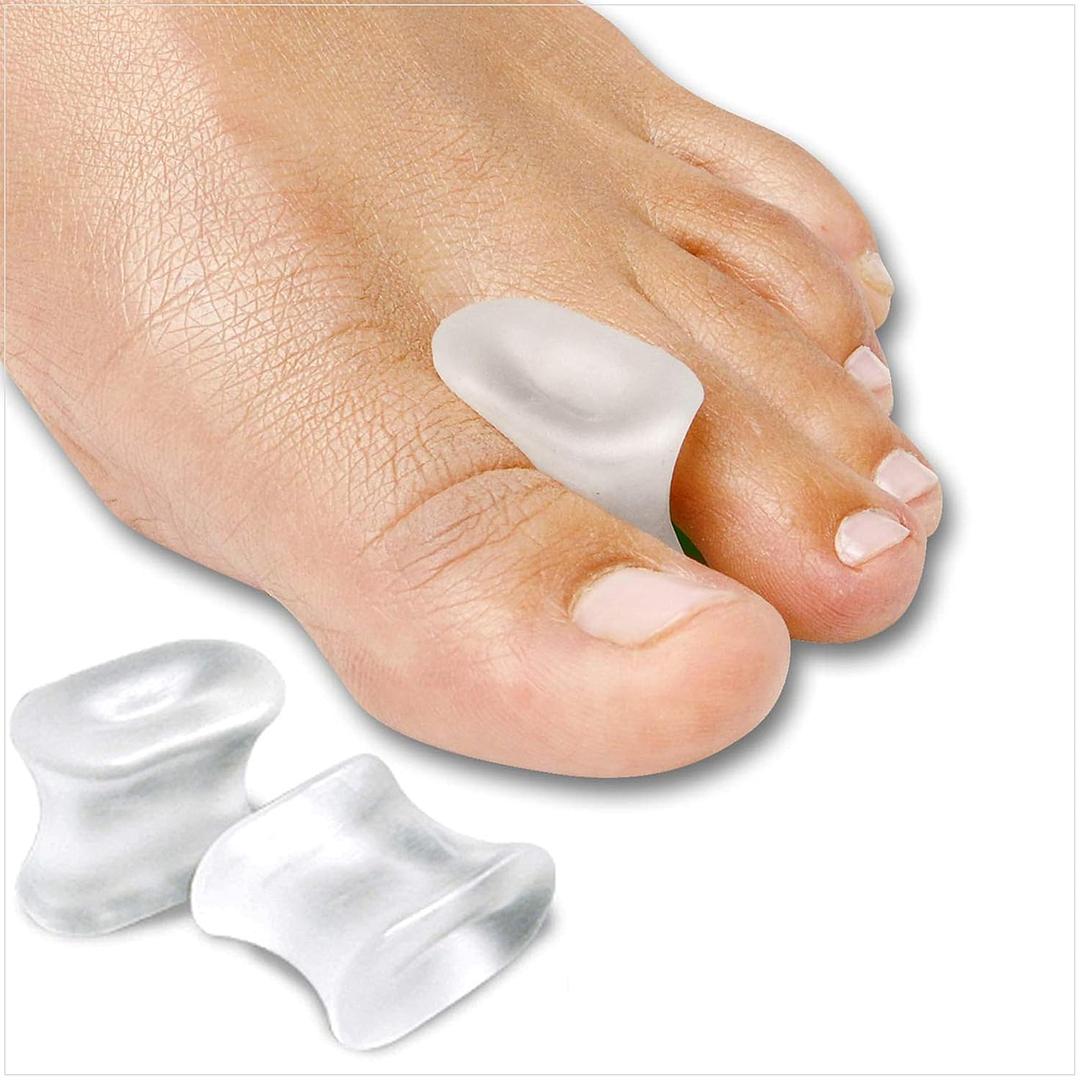 NatraCure Gel Toe Spacers - Helps with Bunions, Corns, Blisters, Rubbing & Overlapping Toes - Toe Separators for Women & Men to Correct Toes - 12 Pack