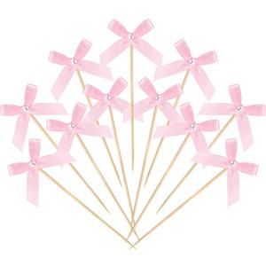 100 Pcs Coquette Bow Pearl Cocktail Picks 4.7" Pink Bow Toothpicks Bowknot Cocktail Appetizer Picks for Fruit Drink Dessert Wedding Party Supplies Bridal Birthday Baby Shower Party Decor(Pink) 100 Pcs Coquette Bow Pearl Cocktail Picks 4.7" Pink Bow Toothpicks Bowknot Cocktail Appetizer Picks for Fruit Drink Dessert Wedding Party Supplies Bridal Birthday Baby Shower Party Decor(Pink)
