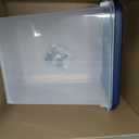 IRIS USA Dog Food Storage Container, Up to 30 lbs, Navy, Made in USA
