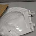 Mayfair Aurora Slow Close Toilet Seat, Easy Clean Hinges and Adjustable Perfect Fit Plastic Seat, Round, White