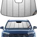 Pigenius Windshield Sunshade for 2023-2026 Honda CR-V, Metallic Silver Finish