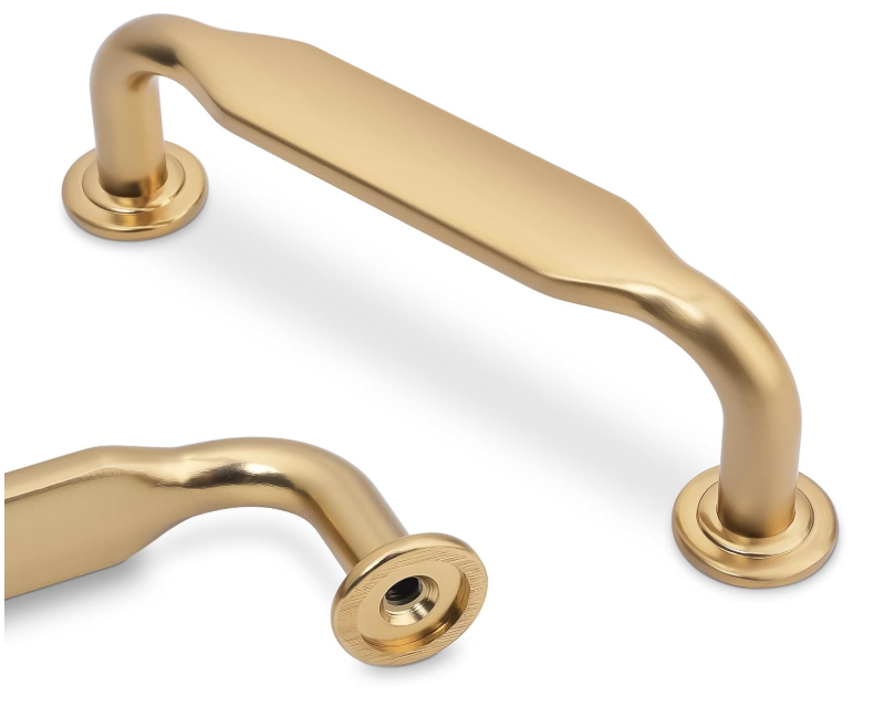 10 Pack Champagne Bronze Cabinet Pulls 3 Inch(76mm) Hole Centers Kitchen Cabinet Handles Zinc Alloy Champagne Drawer Pulls Solid Cabinet Hardware
Small Golden Handles