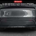 For Tesla Model Y Juniper Premium 2025 2026 Rear Bumper Diffuser Lip Spoiler Trunk Lower Valance Trim Panel Cover Guard Molding Protector Accessories (Glossy Carbon Fiber) Not fit Standard/Performance