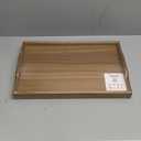 Utoplike Acacia Bed Tray Table for Eating, Large Breakfast Tray with Folding Legs, Wood Serving Trays for Laptop Working