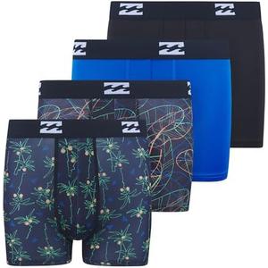 Billabong Boys Underwear Pack of 4 Boxer Briefs for Boys 6-18 Durable Stretch Breathable Moisture Wicking