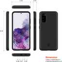 PATCHWORKS ITG Designed for Samsung Galaxy S20 5G Case 6.2 inch (2020) Ultra Slim Fit Thin Shockproof Hard Back Non Slip Stylish Matte Protective Phone Case [Military Grade Drop Test] - Black