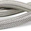 CNCT27417-OM Connector, Connects Water, braided Toilet Supply Line, Stainless Steel Brass Nut 16 in, 16 Inch
