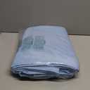 Fokitut 2 Pack Waterproof Round Tablecloth, 120 Inch, Stain Resistant and Wrinkle Polyester Table Cloth, Fabric Table Cover for Kitchen Dining, Wedding, Party, Holiday Dinner-Blue Mist