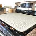 Stove Top Cover for Electric Stove - Silicone Stove Mat for Glass Top, Glass Cooktop Protector, XL Dish Drying Mats For Kitchen,Oven Covers for Electric Stove (Beige,28 x 20)