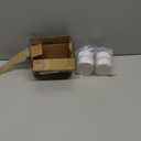 4 Pcs Self-Adhesive Furniture Bed Risers, Round Heavy Duty Carbon Steel Table Sofa Risers Adds 1.2" Height with Felt Pad, White