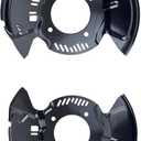 1 Pair Brake Dust Cover Brake Backing Plate Compatible with Toyota Sequoia 2008-2022 Tundra 2007-2021 47703-0C031 47704-0C031 Front Left & Right