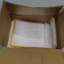 YOAEAILY Acrylic Gold Frames 5 x7, Slanted Back Gold Picture Frames Table Acrylic Sign Holder for Photos Wedding Table Numbers and Art Display with Removable Clear Sticky Dots,3 Pack