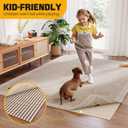 Jorvila Non-Slip Rug Pad Gripper 8x10 Feet, Anti Skid Mat for Under Area Rugs, Keeps Rugs in Position and Safe, Thick Cushioned Carpet Pad for Hardwood Floors Protection