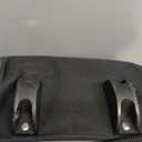 2 Bowling ball Bag with Wheels, Lightweight Trolley Double Ball Bowling bag with Large Separate Shoe Compartment and Oversized Accessory Pocket, Retractable Handle Extends To 39.5" (Black & Grey)