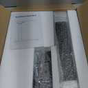 Adjustable Height TV Tray Table with Bumper Rounded Corner Design & Flip-top Side Table for Bedroom, Living Room, Bathroom and Study, End Table for Eating, Dinner or Laptop, Black