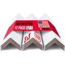 Extra-Wide 24" x 3" x 3" Reinforced Cardboard Edge Protectors (Pack of 12) – 0.225" Heavy-Duty Thickness – Cardboard Edge Protectors for Shipping – American Quality Pallet Edge Protector