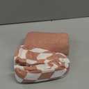 Blissful Diary Muslin Bassinet Sheets for Baby Girls Boys, Boho Soft Cotton Fitted for Oval Hourglass Rectangle Mattress, 2 Pack(Dusty Pink Checkboard & Dusty Pink)