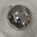 NuLink 8inch Disco Ball Decor Mirror Balls Hanging Disco for Party Decorations Wedding Home (Silver)