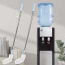 2-Pack 28 Long Bottle Brush, 3 and 5 Gallon Bottle Cleaning Brush, Water Bottle Brush with Bendable Replacement Brush Head, Nylon Bristles and Stainless Steel Handle Bucket Cleaning Brush