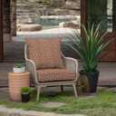 Arden Outdoor Deep Seat Cushion Set (4-Pack), 24 in x 24 in, Weather-Proof, Rain-Proof, Fade Resistant Patio Cushion for Chair, Sofa, and Couch Rust Red Brushed Texture