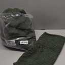 Aormenzy Knitted Throw Blanket (50" x 60") and 2 Pillow Covers (18" x 18"), 3 Piece Grayish Green Throw Blanket Set, Decorative Throw Blankets for Couch Sofa Bed Living Room