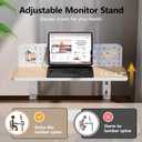3 in 1 Clamp-on 22"7.5" Desk Extender, Heavy-Duty Side/Top Desk Organizer Shelf, Adjustable Desktop Storage for Office Accessories, Monitor and Laptop Riser, Pegboard Included