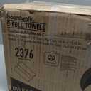 Boardwalk C-Fold Disposable Bathroom Paper Hand Towels, 1-Ply, 11.44 x 10, 200 Sheets/Pack, 12 Packs/Carton, White