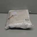 Extra Long White Boho Shower Curtain Woven Fabric Cute 84 Inch Shower Curtain, 72 x 84 Tufted Leaves Textured Striped Modern Farmhouse Minimalist Cloth for Bathroom