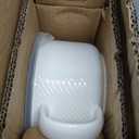 Oversized Soup Bowl with Handle: 38 oz Ceramic Soup Mug with Lid - Microwave Safe Jumbo Food Storage Container for Ramen Cereal Breakfast Meal Prep Office Lunch Dorm Living - White 6 Inch