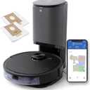 ECOVACS Deebot N8 Pro+ Robot Vacuum and Mop Cleaner, with Self Empty Station, 2600Pa Suction, Laser Based LiDAR Navigation, Carpet Detection, Multi Floor Mapping, Personalized Cleaning