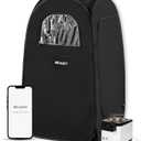 WillowyBe Portable Steam Sauna, Personal Home Spa Room With Bluetooth, Steamer, Sweat Tent, Foldable Sauna Chair, Personal Sauna For Home (Black)
