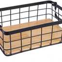 Black Kitchen Storage Basket 11x7