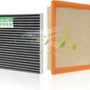 Engine & Cabin Air Filter for Dodge Durango 2011-2026, Grand Cherokee 2011-2022, Grand Cherokee WK 2022 Air filter for Car Replacement CF11183 CA10755 Automotive Accessories-2 Pack