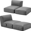 fond + found Comfy Outdoor Bean Bag Lounger Patio Lounge Chairs for Outside, Large