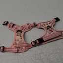 Timos No Pull Dog Harness, No Need To Go Over Dog's Head 3 Snap Buckles Reflective Oxford No Choke Harness with Front & Back 2 Metal Leash Clips Soft Padded for Small Dogs Pink S (Small (Pack of 1))