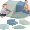 Large 4 Pcs Toddler Climbing Toys Indoor, Foam Blocks with Velcro, Classic