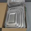 Umigy 5 Pcs Stainless Steel Food Containers 550/850/1200/1400/2400 ml Metal Bento Lunch Box Stainless Steel Food Storage Containers, Lockable Clips to Leak Proof, Reusable Dishwasher Snack Boxes