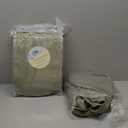 Monbix Queen Comforter Set - 7 Pieces Cationic Dyeing Sage Green Bed in a Bag Queen Bedding Sets with Comforter, Sheets, Pillowcases & Shams, Reversible Bedding Comforters Sets