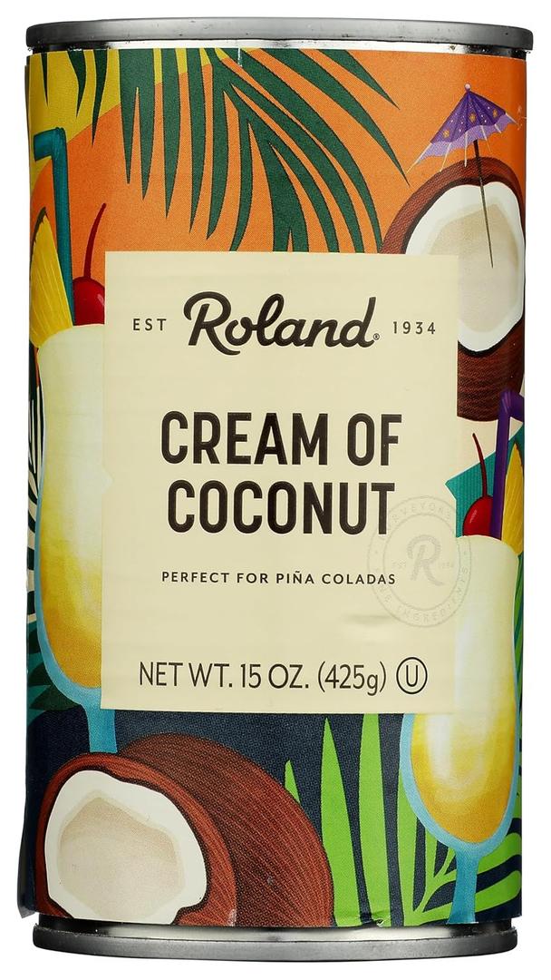 Roland Foods Cream of Coconut, 15 Ounce Can, Pack of 1 (EXP 06/02/27)