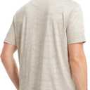 M MAELREG Golf Shirts for Men Short Sleeve Heather Jacquard Textured Stretch Moisture Wicking Performance Mens Polo Shirts (XXXL)