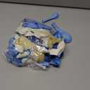 Blue Balloon Garland Arch Kit 122 PCS Metallic Blue White and Silver Confetti Latex Balloons for Baby Shower Bridal Shower Birthday Wedding Bachelorette Anniversary Party Decorations