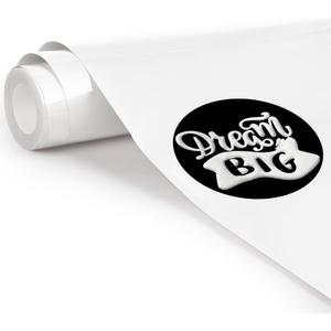 TransWonder White Puff-Vinyl-Heat-Transfer 3D Puff Vinyl Puff Heat Transfer Vinyl - 12x20ft. Puff Iron on Vinyl for Cricut T Shirts