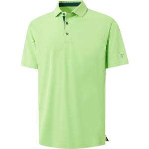 Mens Golf Shirt Short and Long Sleeve Moisture Wicking Dry Fit Performance Solid Casual Pique Golf Polo Shirts for Men Size S