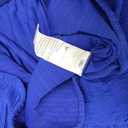 GORGLITTER Women's 2 Piece Outfits Strapless Split Hem Tube Top & Biker Shorts Textured Matching Set Blue, X-Large