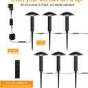 6-Pack Low Voltage Pathway Lights Kit: 24V Plug-in Landscape Lighting kit with Remote/Dusk to Dawn, 3W 3000K, IP65 - All-in-One Set, Easy DIY Install